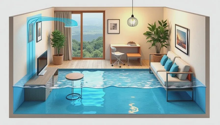 Room energy flows like water across landscape.